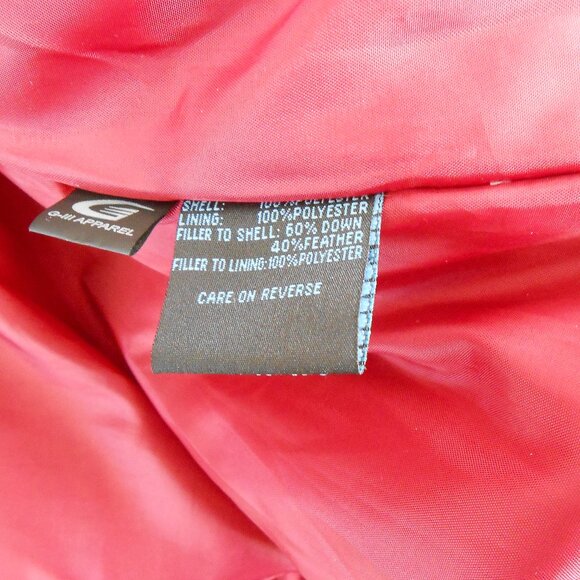 KENNETH COLE REACTION DOWN FILLED COAT-WOMEN'S SIZE LARGE-RED - Picture 6 of 7